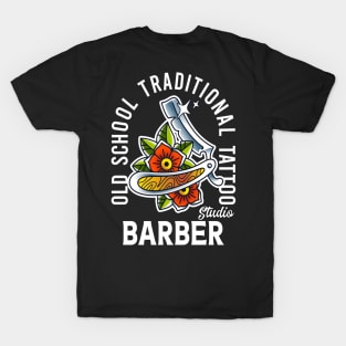 old school traditional tattoo barber shop T-Shirt